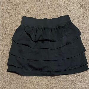 Elegant Black Tiered Skirt